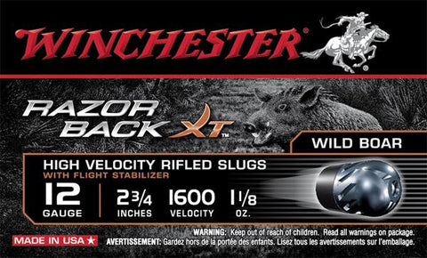 Win Razorback Xt 12ga 23-4 Slug 5bx