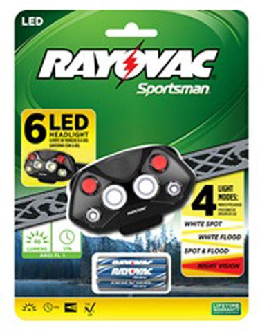 Ray-o-vac Headlight 6led 46lum1aa