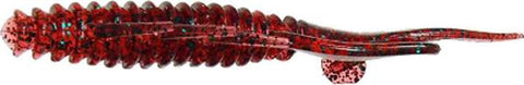 Larew 4.25"" Biffle Bug Red Bug8pk