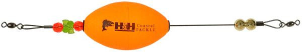 H&h Tko Oval Float Rig Orange