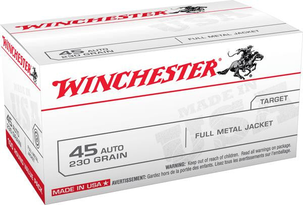 Win Usa 45 Auto 230gr Fmj 100bx