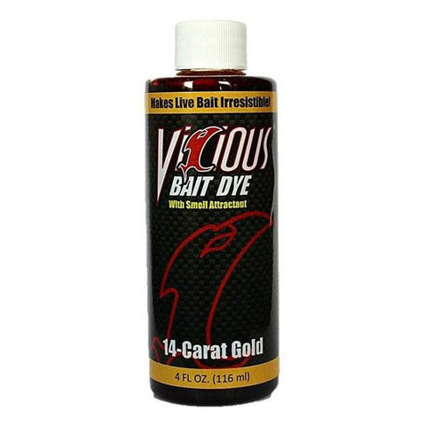 Vic Live Bait Dye 4oz 14k Gold