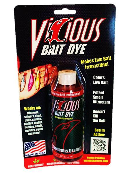 Vic Live Bait Dye 4oz Orange