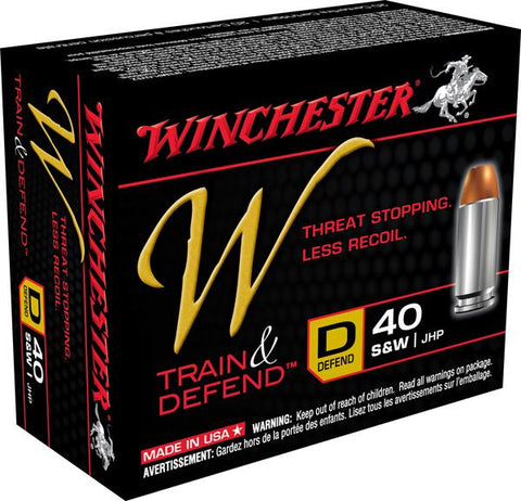 Win Defend 40sw 180gr Lr Jhp 20bx