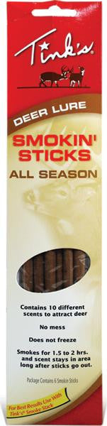 Tinks All Season Smokin' Sticks 6pk