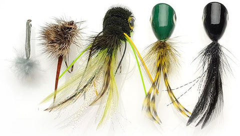 Ec Packaged Bass Fly Assortment 5pc