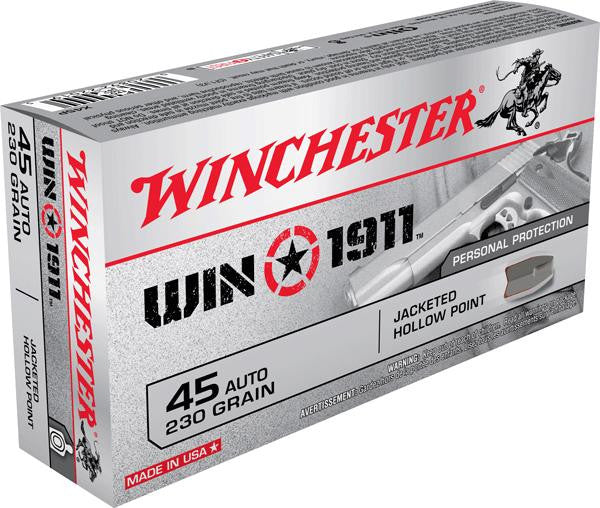 Win 1911 45auto 230gr Jhp 50bx