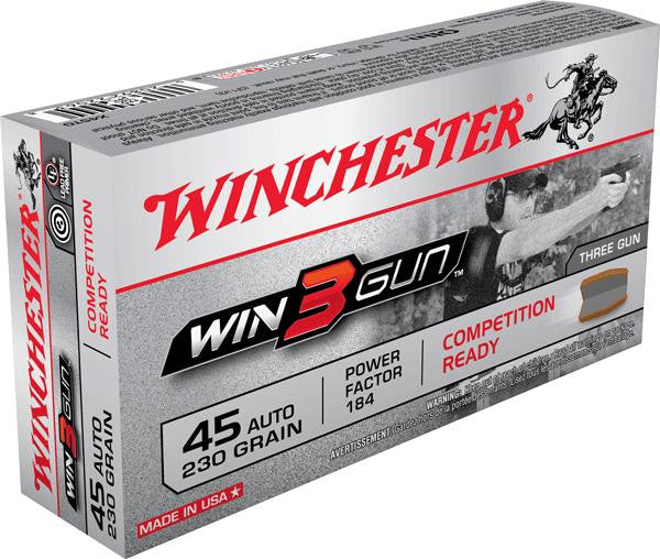 Win 3gun 45auto 230gr 50bx