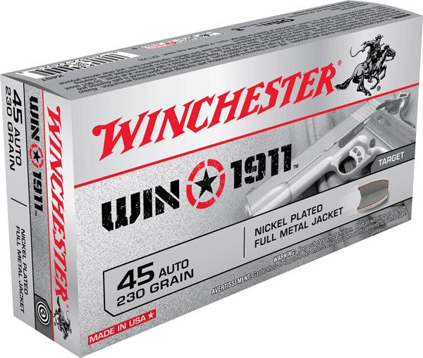 Win 1911 45auto 230gr Fmj 50bx