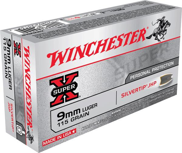 Win 9mm Luger 115gr Hp-sil Tip 50bx